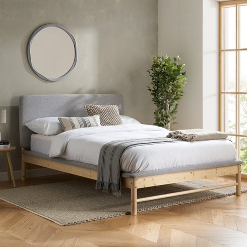 Ezra Bed Grey & Oak